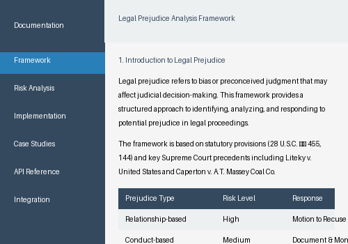 Legal Prejudice Analysis Documentation